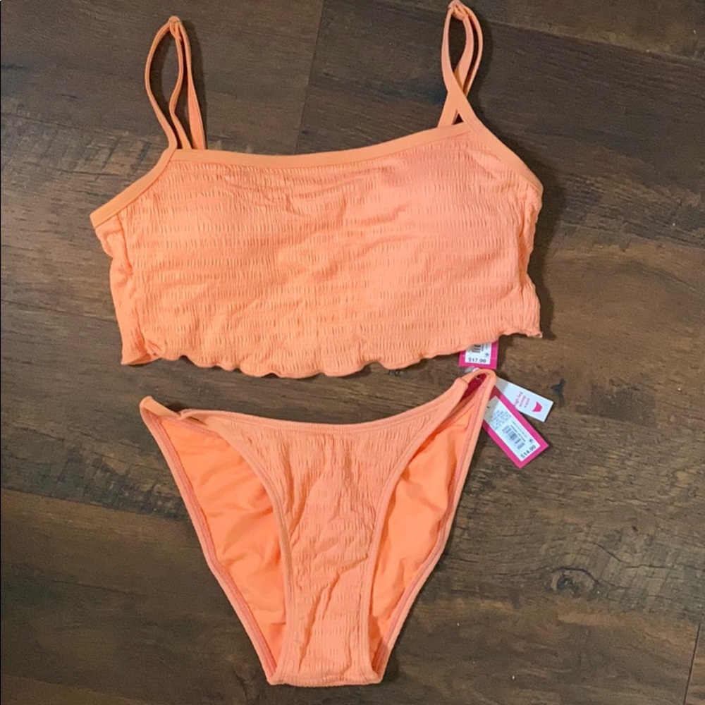 Juniors Textured Bathing Suit